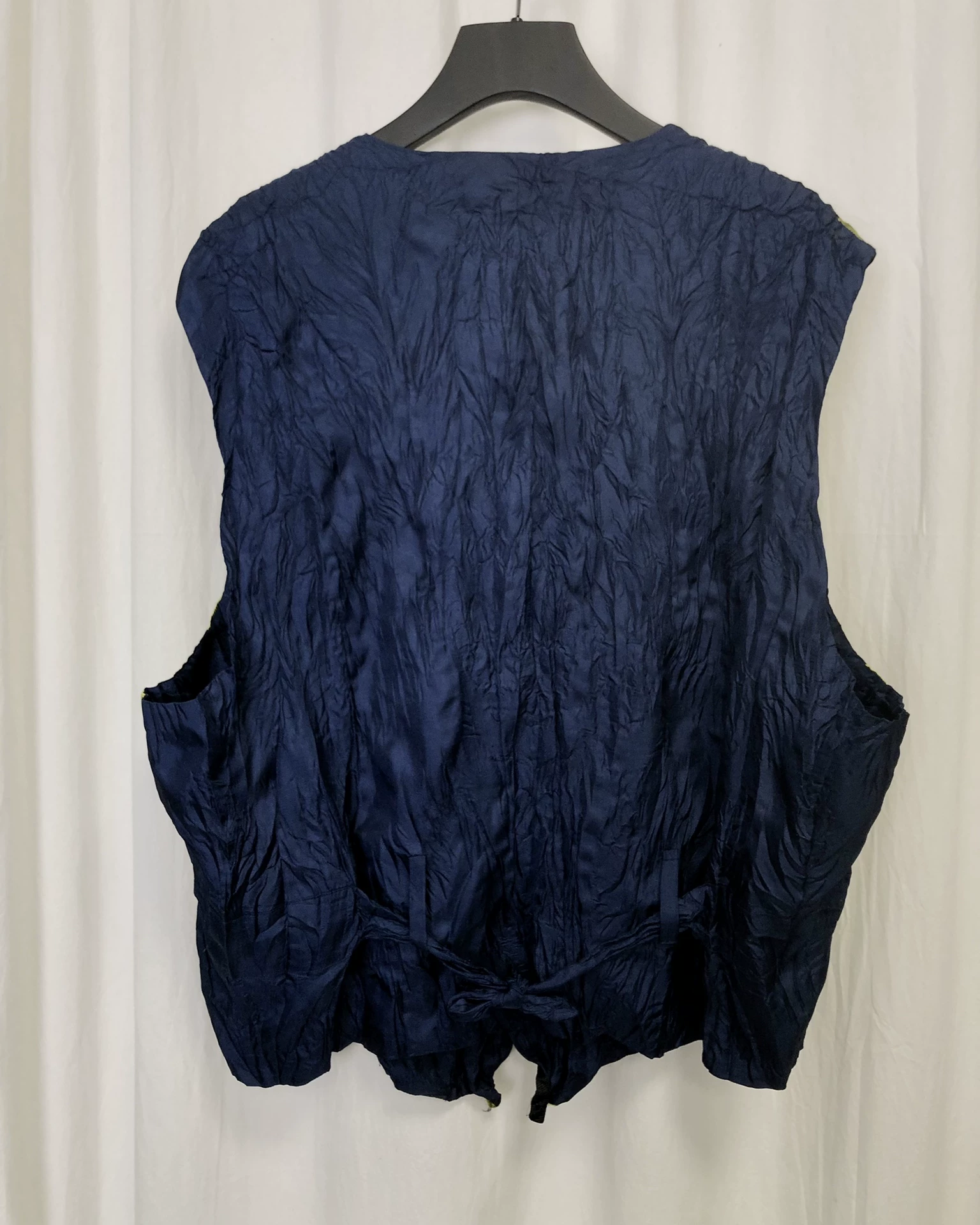 Issey Miyake 93SS Pleated Striped Vest — front