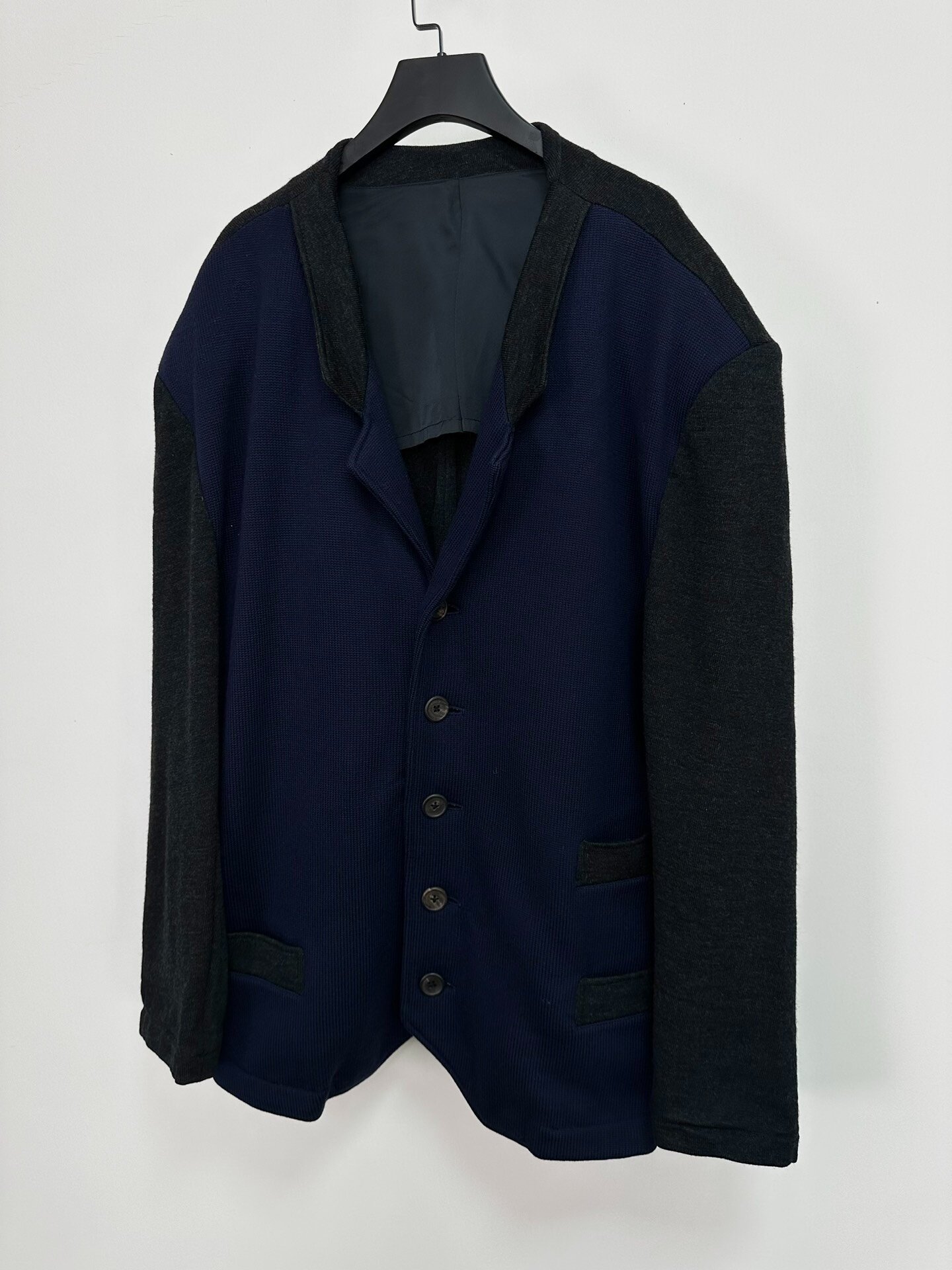 Yohji Yamamoto 1980s Paneled Coat — detail