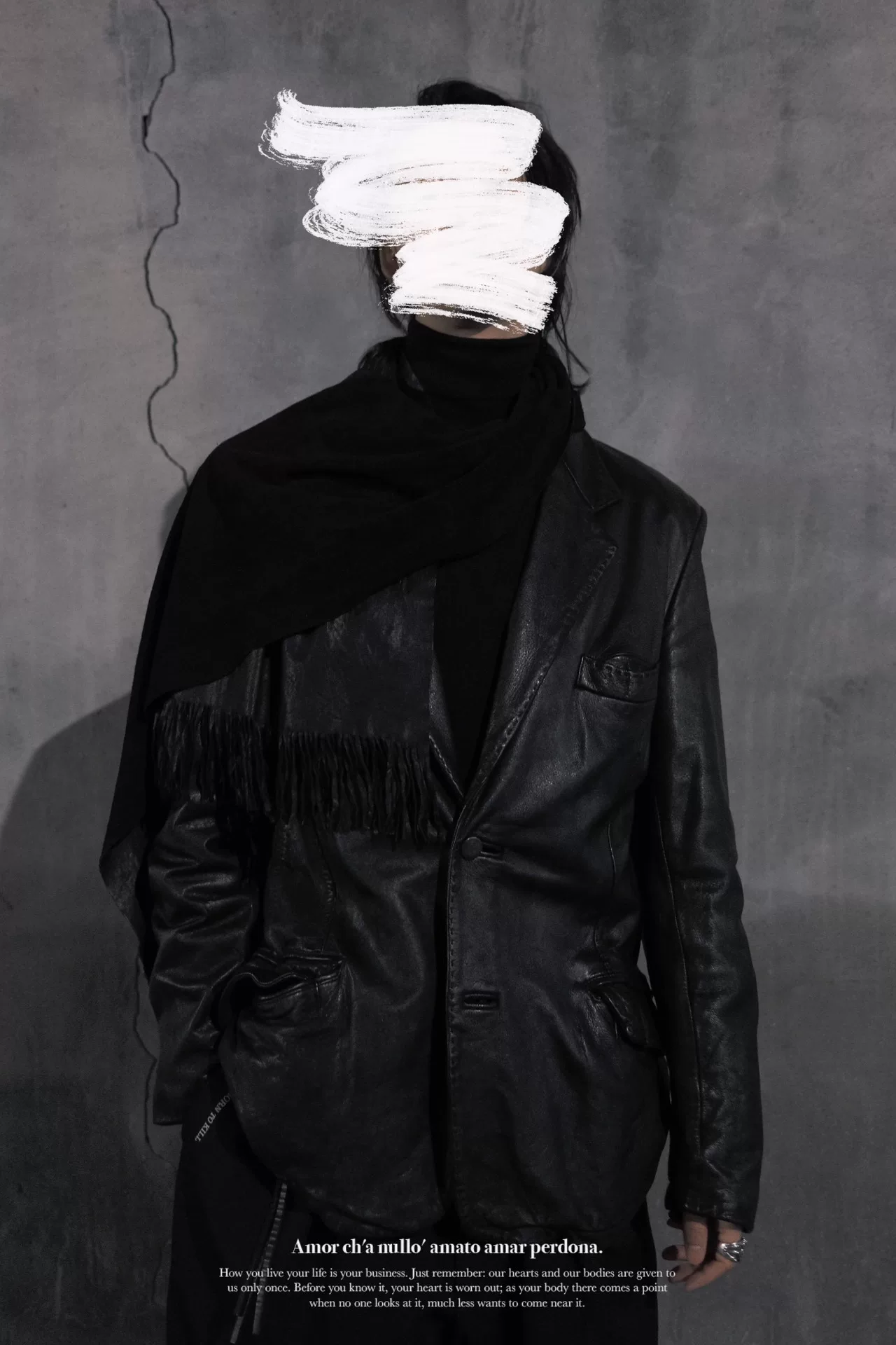 Yohji Yamamoto 03AW Pimp Leather Suit — front
