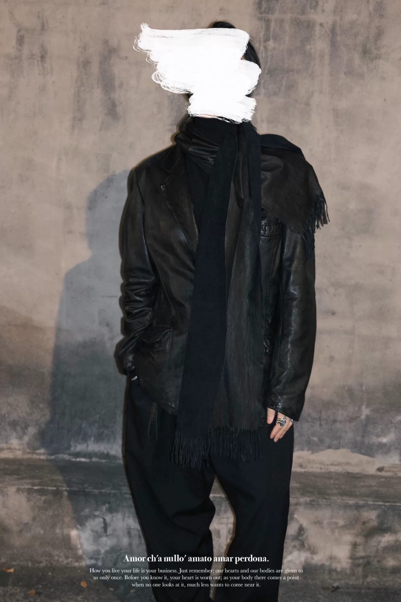 Yohji Yamamoto 03AW Pimp Leather Suit — back