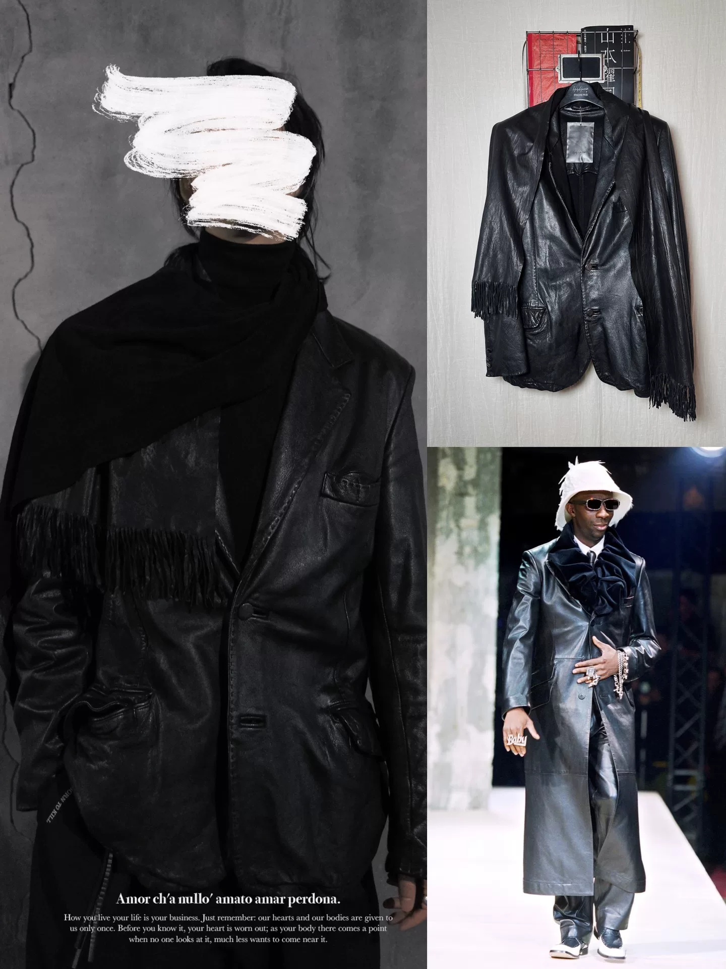 Yohji Yamamoto 03AW Pimp Leather Suit
