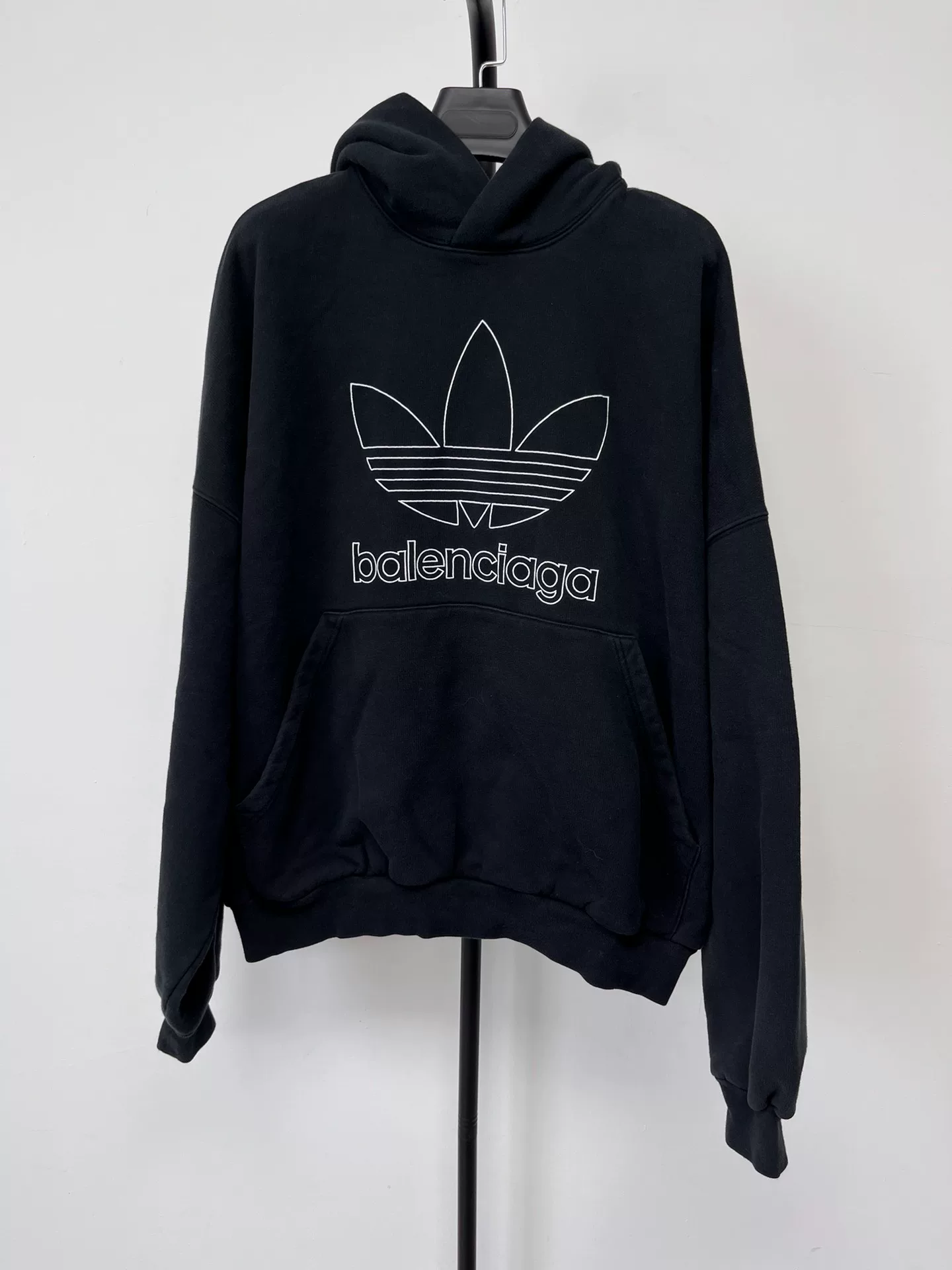 Balenciaga x adidas Logo Print Hoodie