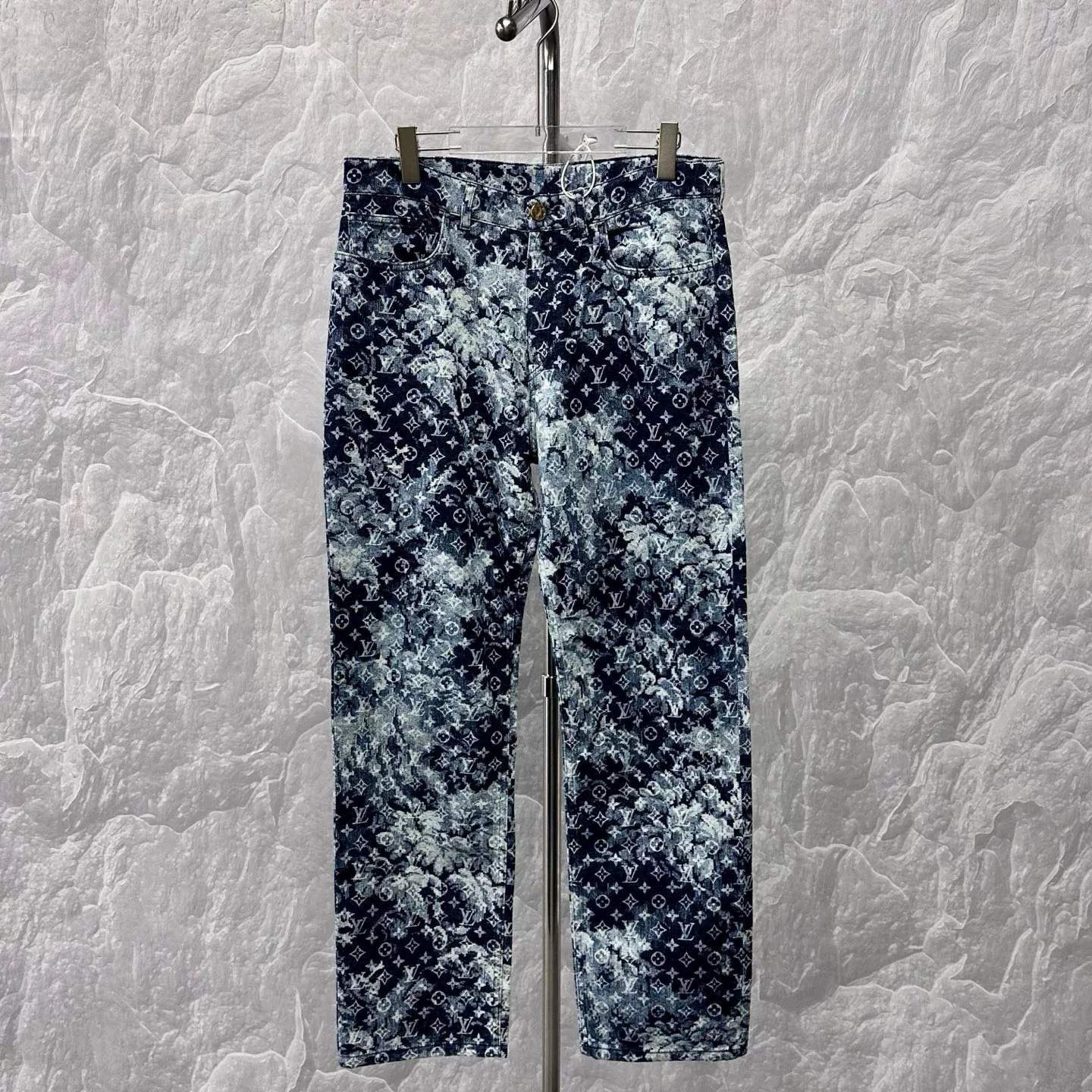 Louis Vuitton Monogram Tie-Dye Denim Pants