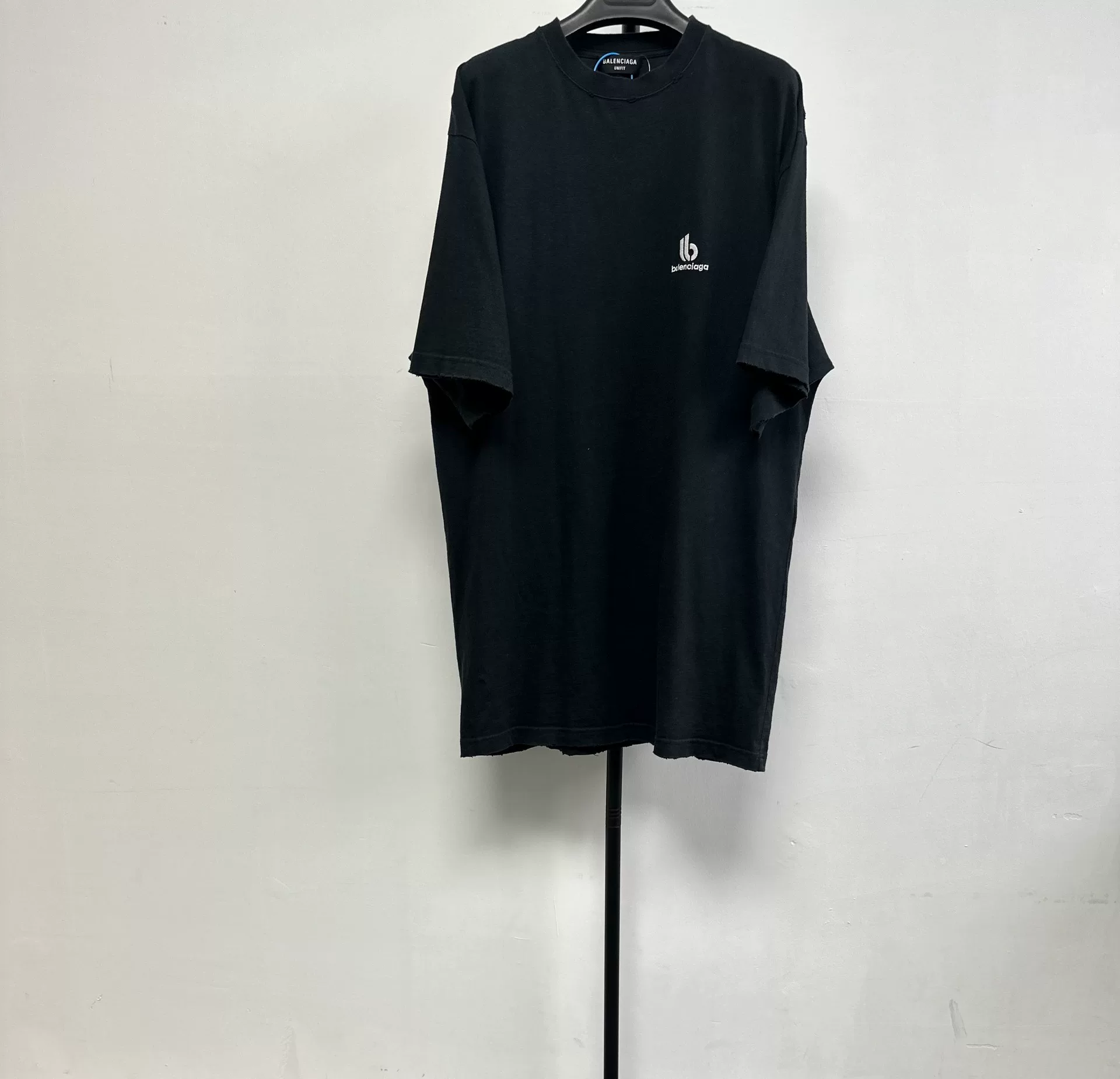 Balenciaga Black Logo Crew Neck T-Shirt