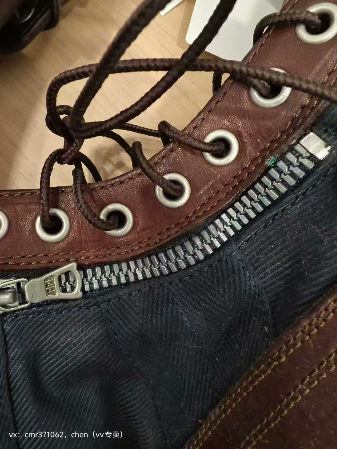 visvim 15AW 7-Hole 73-Folk (Veggie) — label