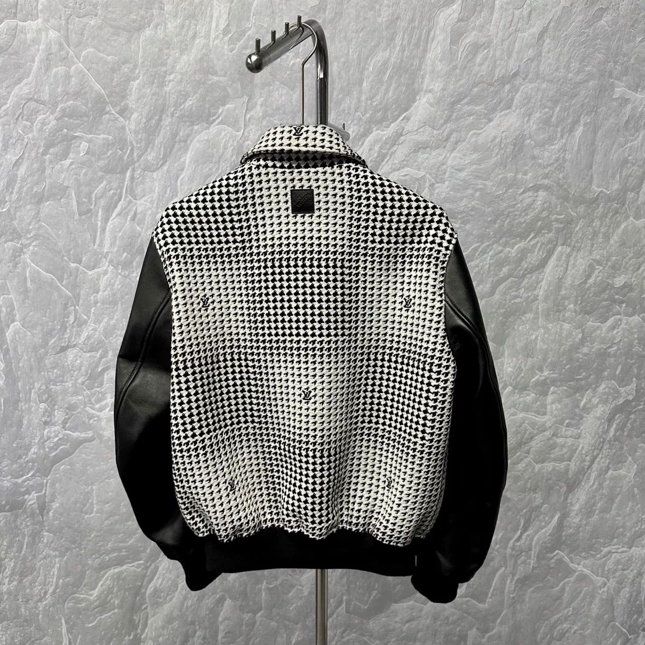 Louis Vuitton SS25 Houndstooth Zip Jacket — back