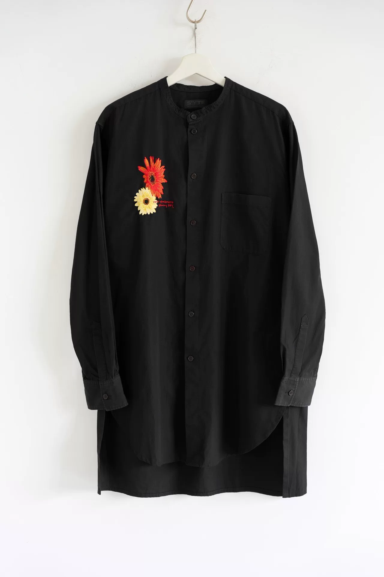 Yohji Yamamoto 19ss Floral Embroidered Shirt