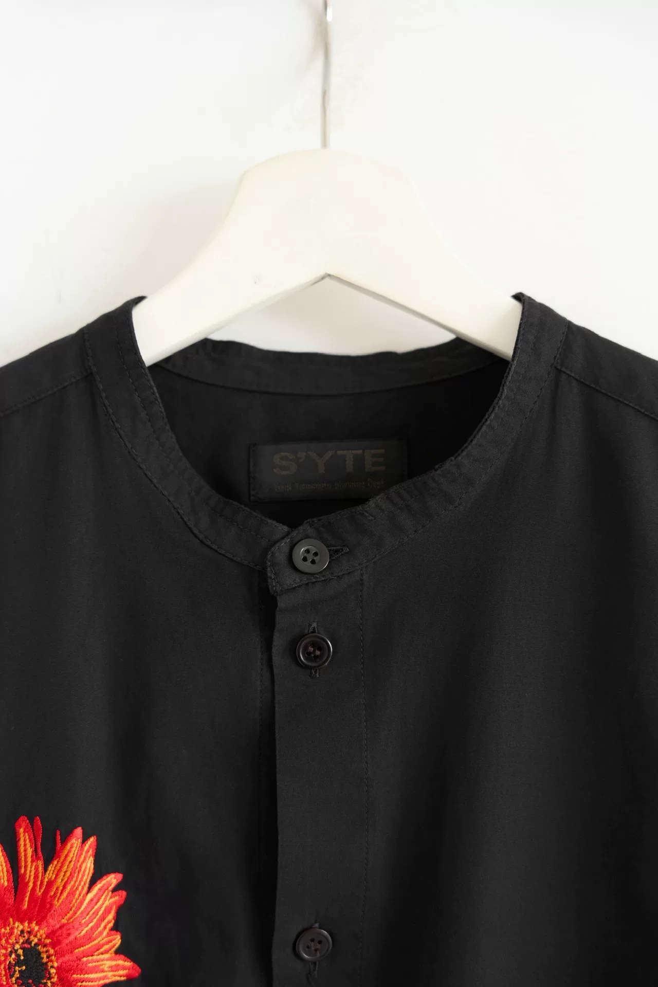 Yohji Yamamoto 19ss Floral Embroidered Shirt — back