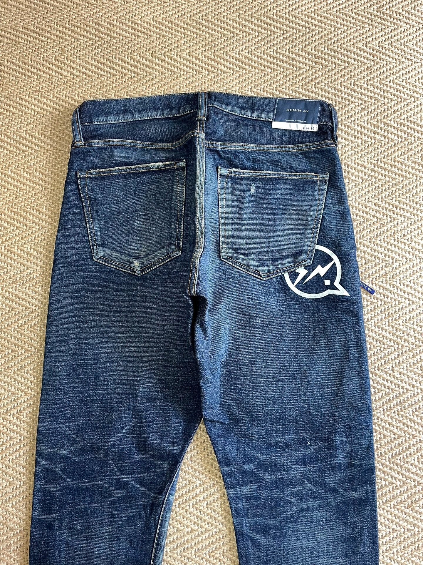 Vanquish & Fragment Lightning Denim Jeans — back