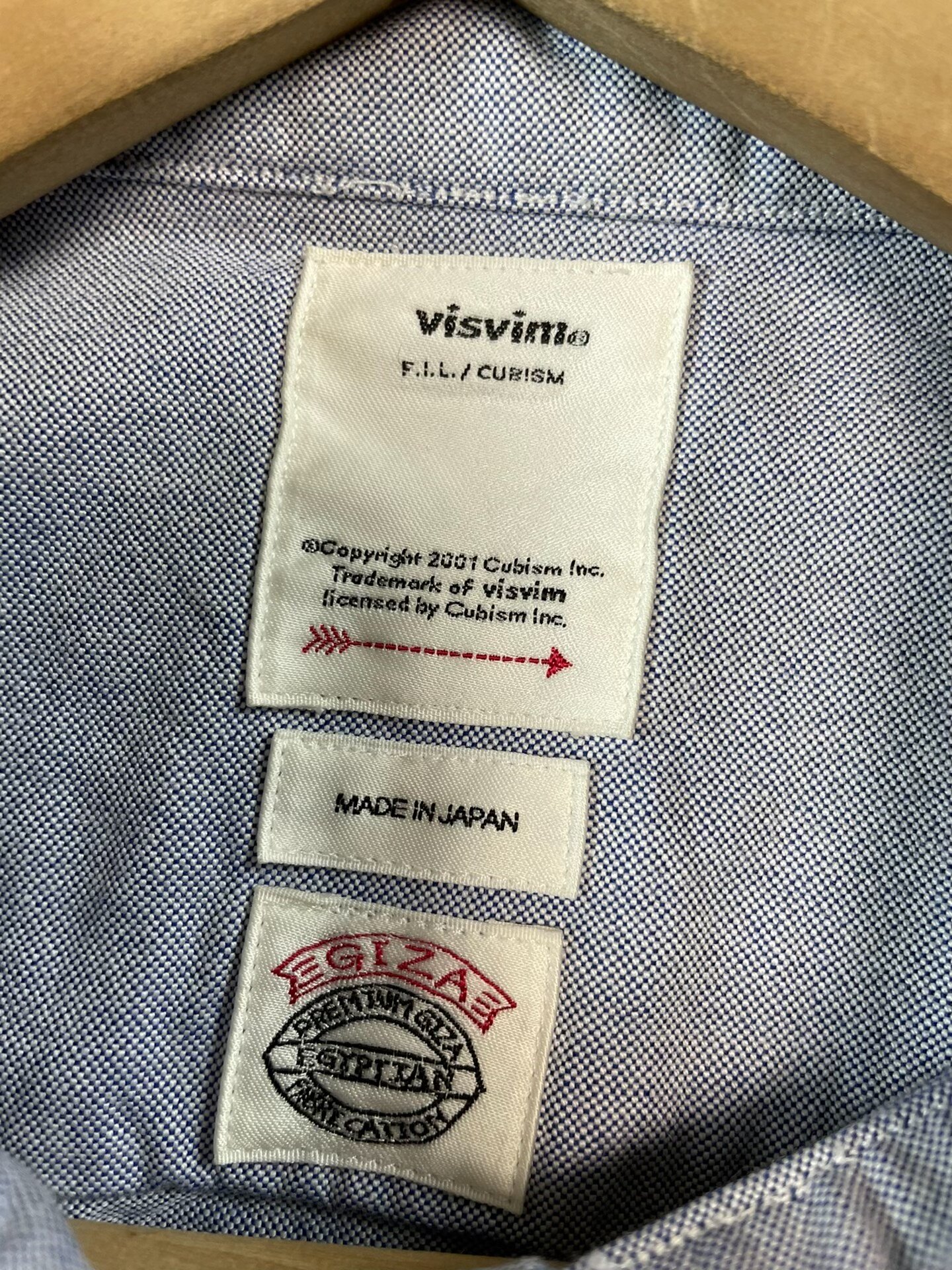 VISVIM 1910 ALBACORE L/S Shirt — label