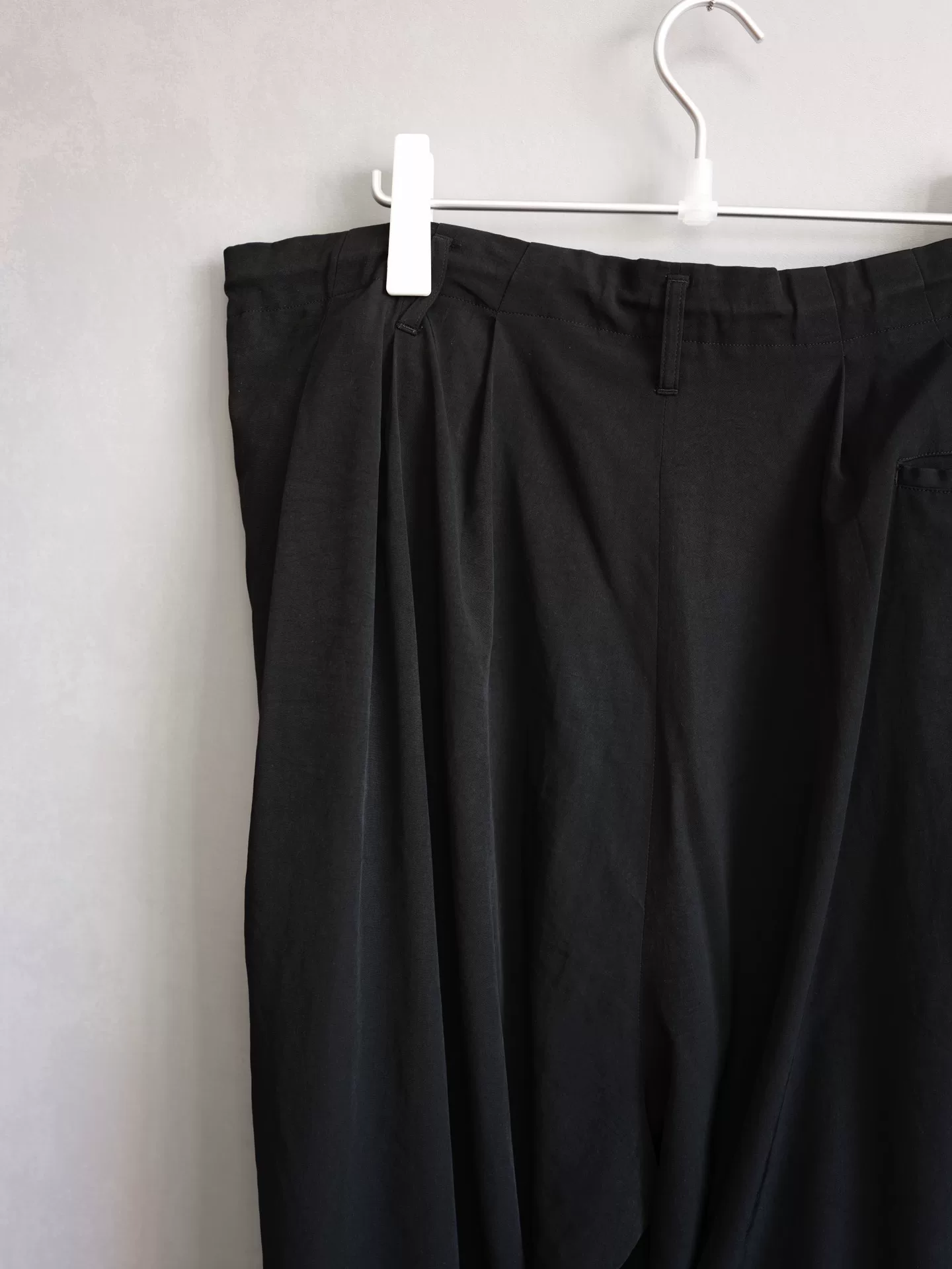 Yohji Yamamoto 21SS 12-Pleat Triacetate Pants — back