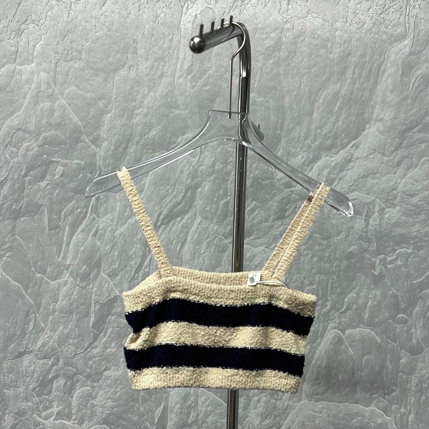 Dior Bee Embroidery Striped Knit Vest — detail
