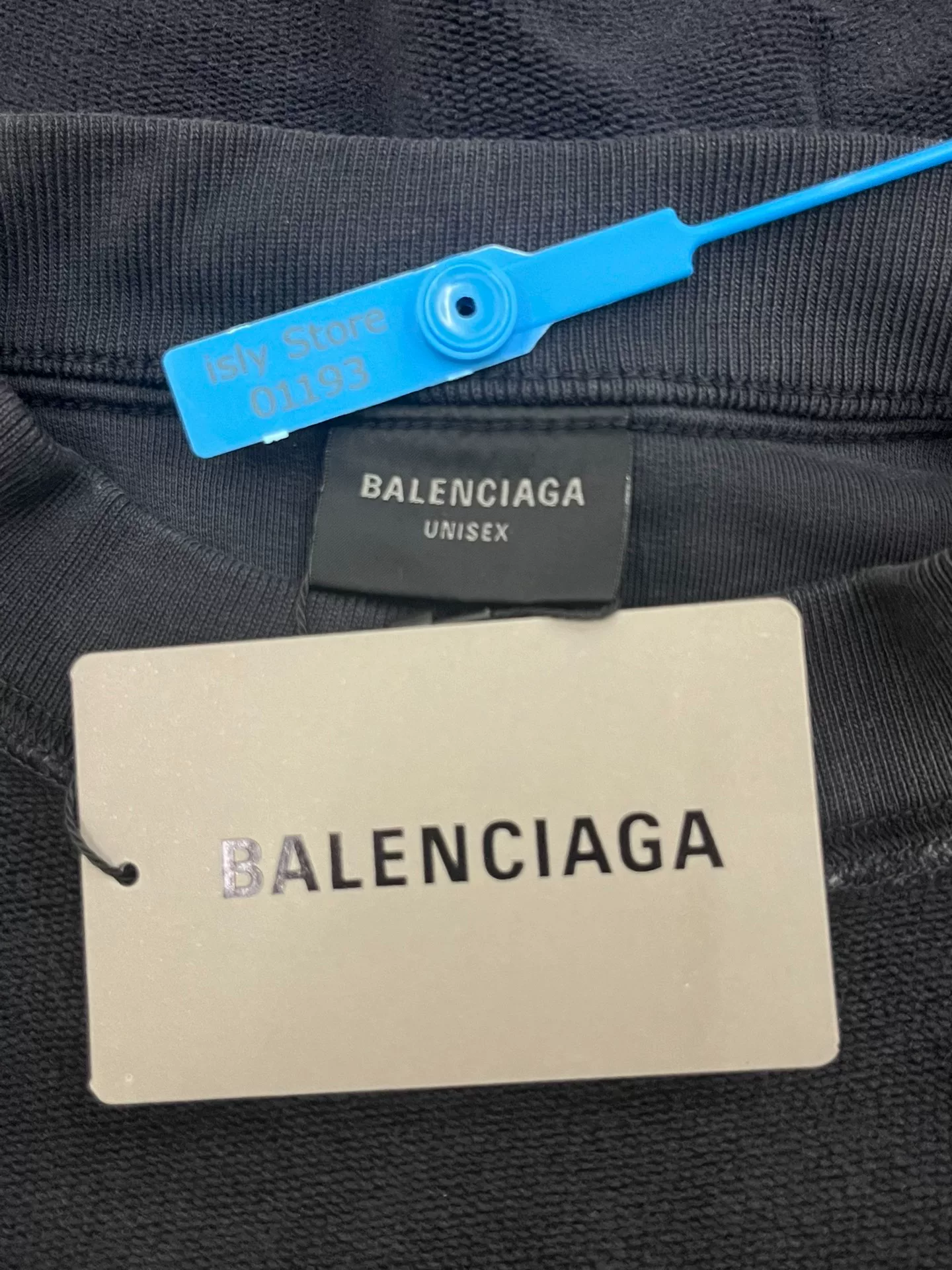 Balenciaga Reversible Letter Patch Sweatshirt — back