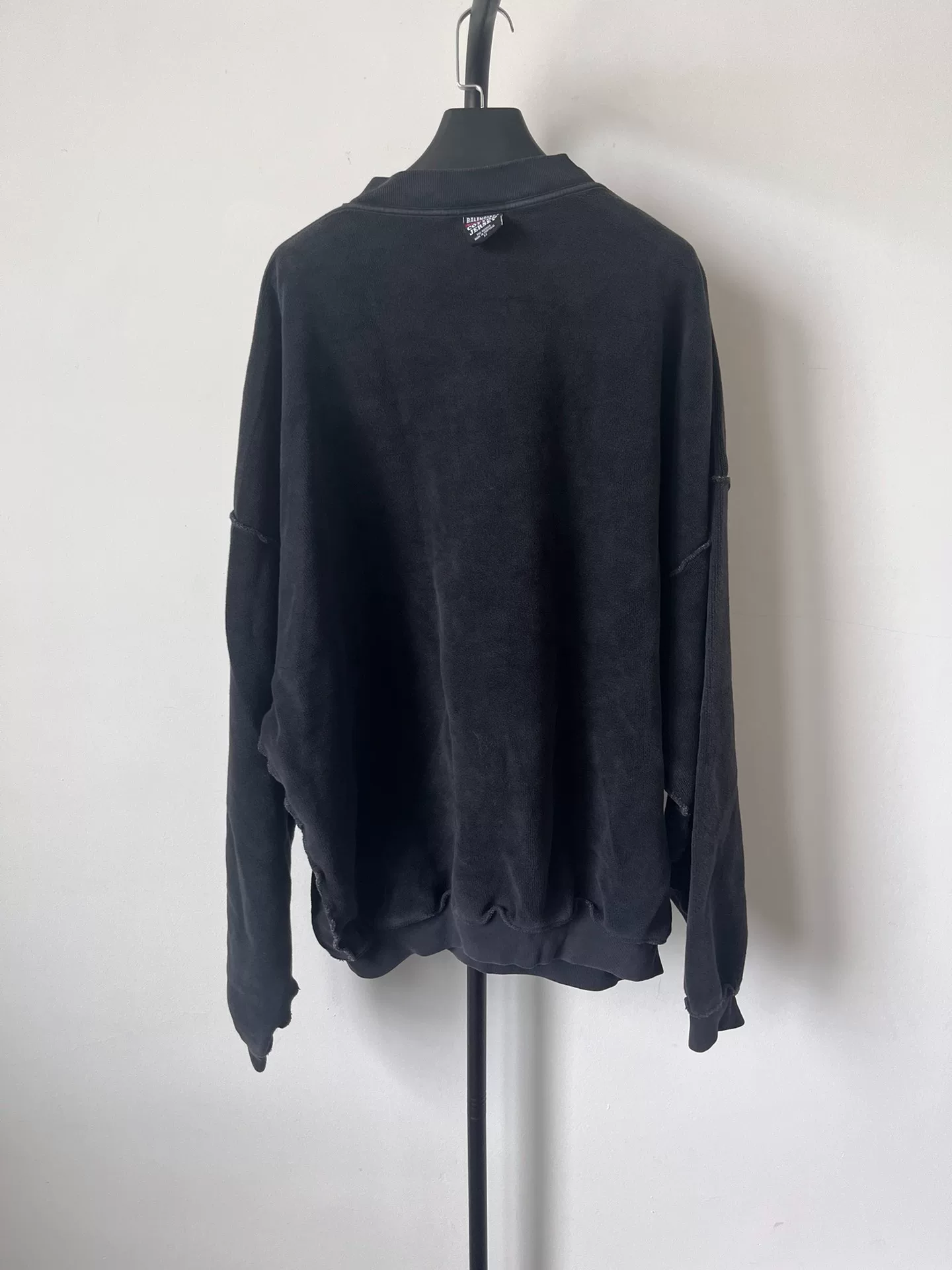 Balenciaga Reversible Letter Patch Sweatshirt — front