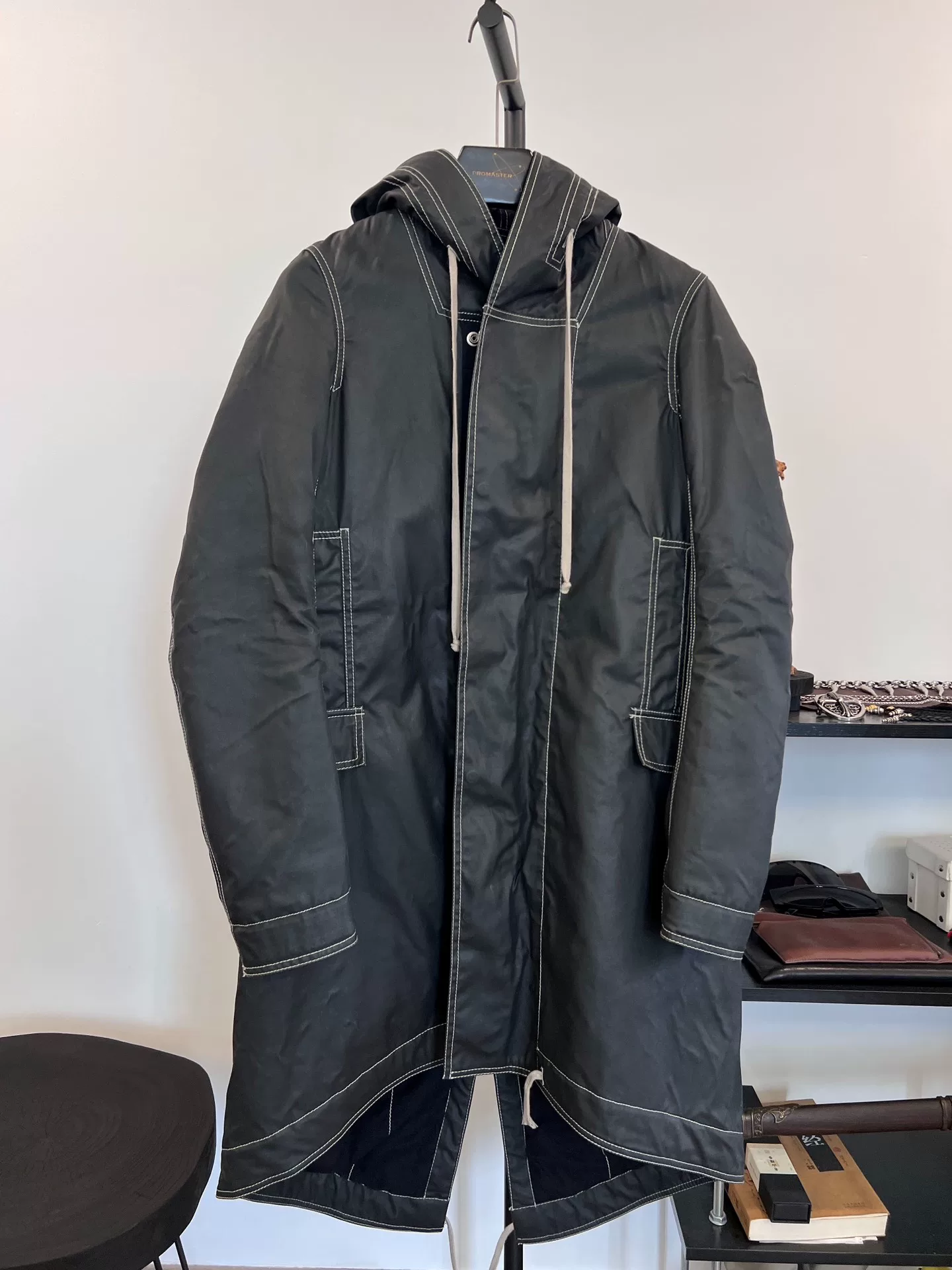 Rick Owens Dekshdw Long Fishtail Parka