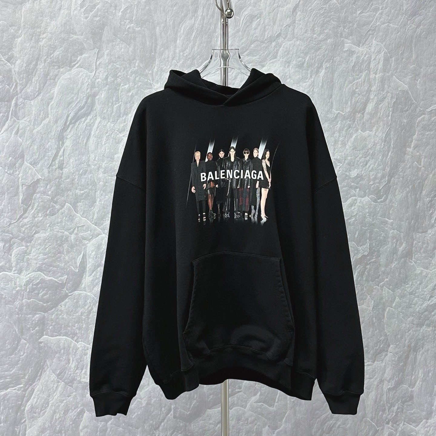 Balenciaga Band Print Logo Hoodie