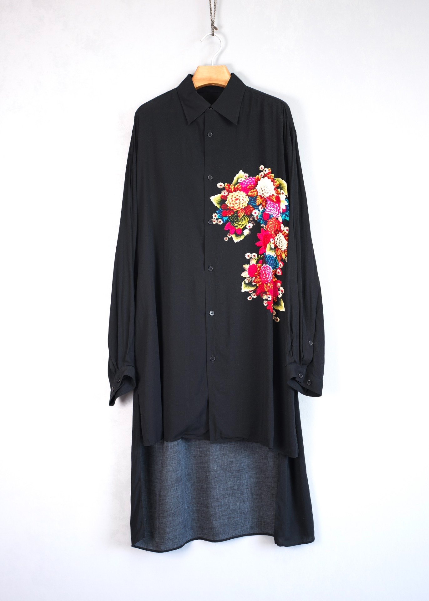 Yohji Yamamoto 87SS Floral Rayon Shirt Replica