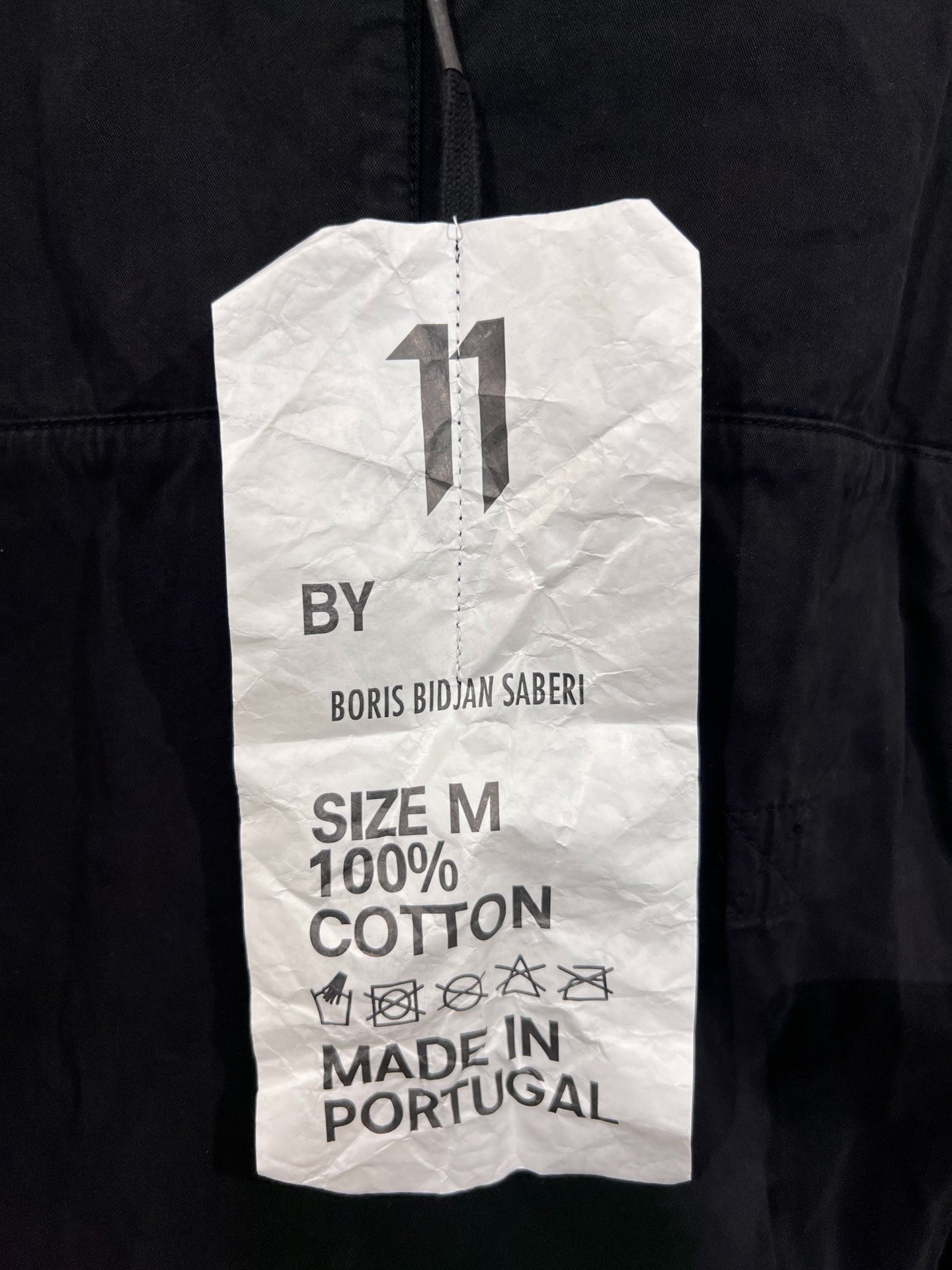 11by bbs S1 Black Workwear Jacket — label