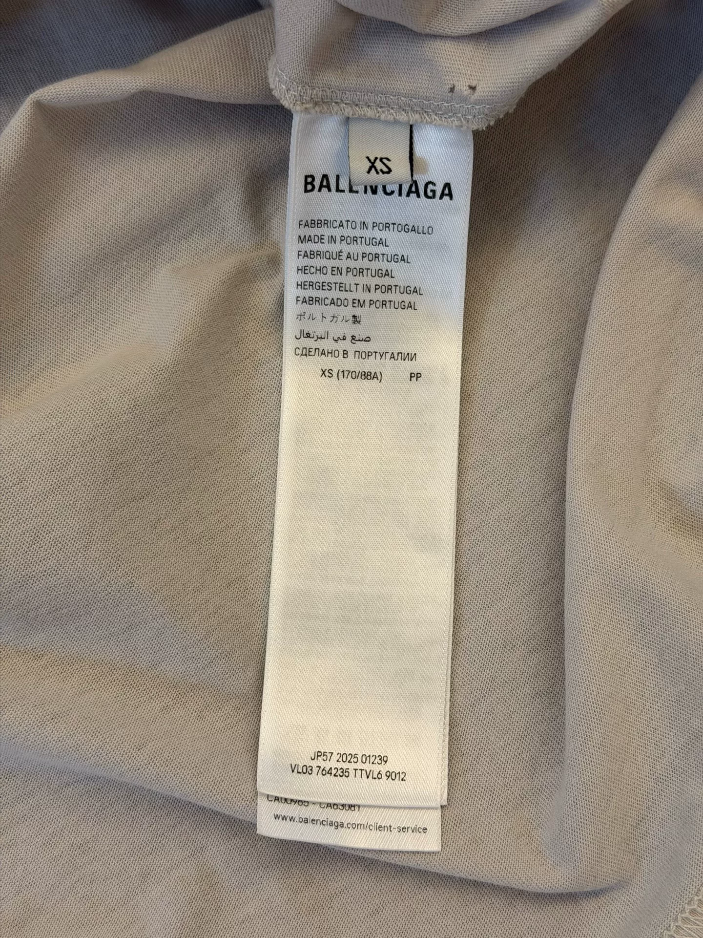 Balenciaga Short-Sleeve Patch T-Shirt — label