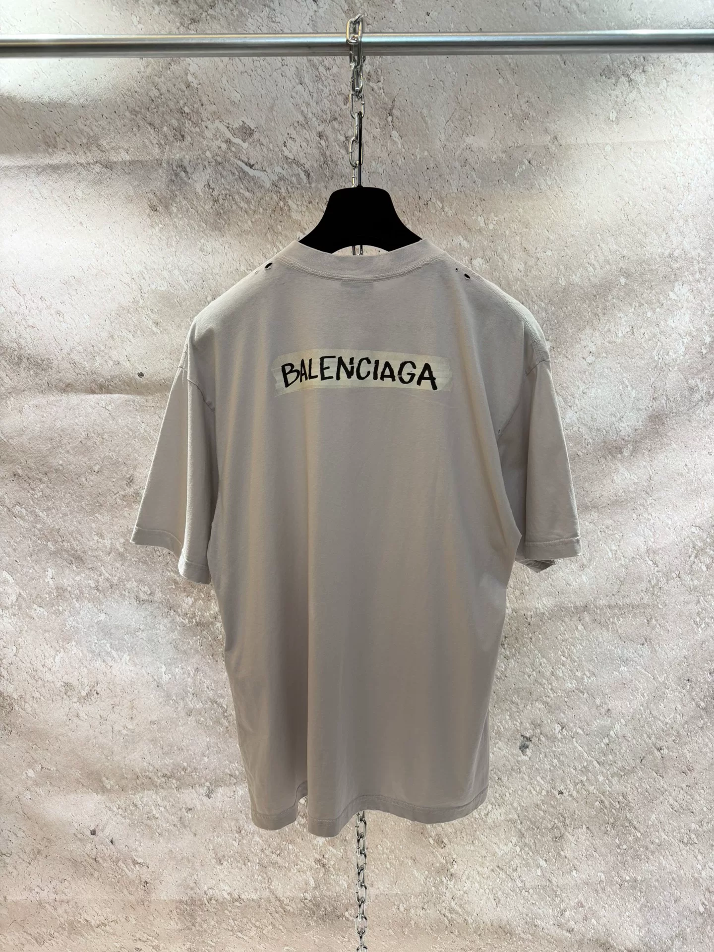Balenciaga Short-Sleeve Patch T-Shirt — front