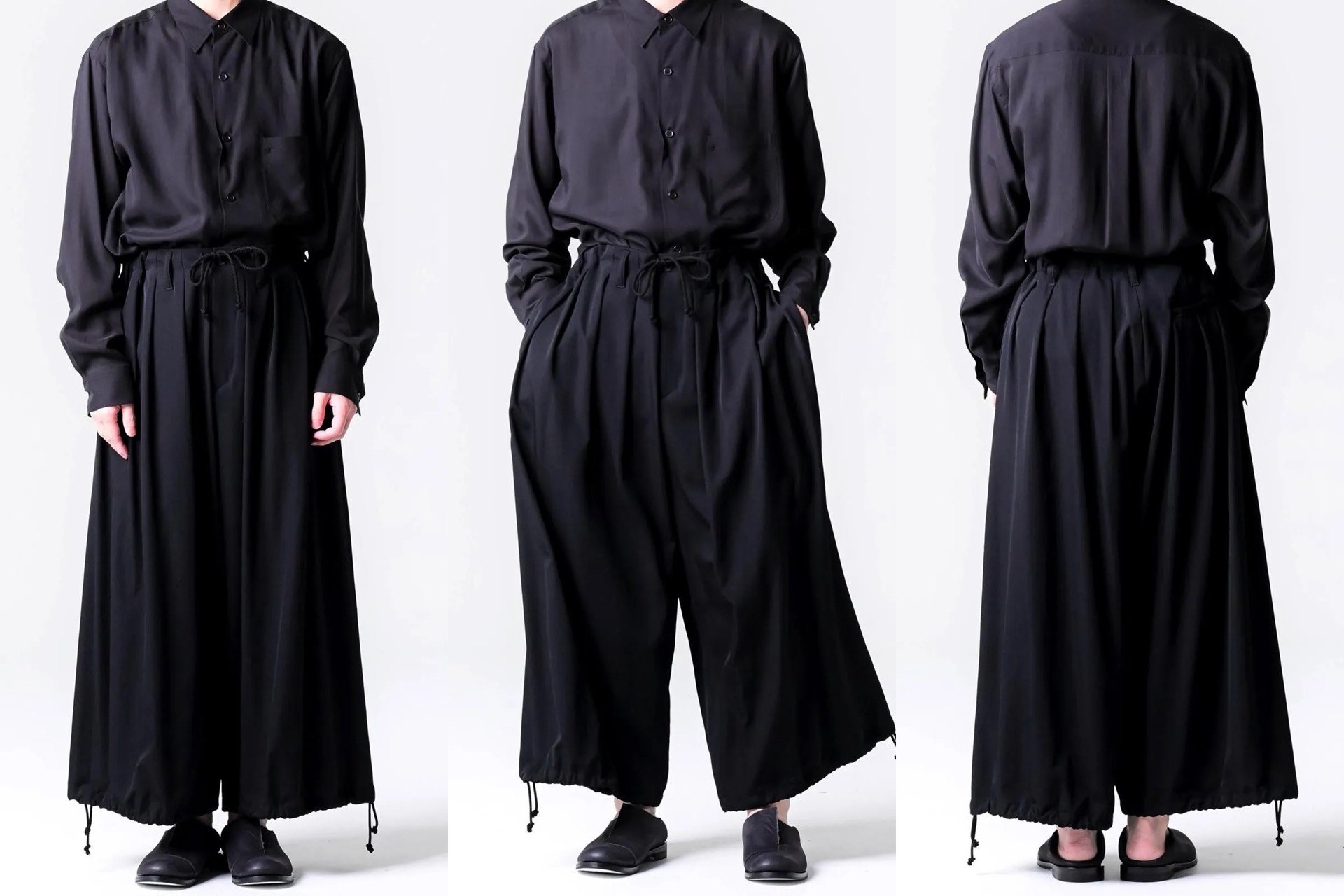 Yohji Yamamoto 22SS Pleated Balloon Pants — front