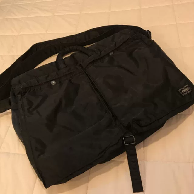 Porter Tanker Black Helmet Crossbody Bag
