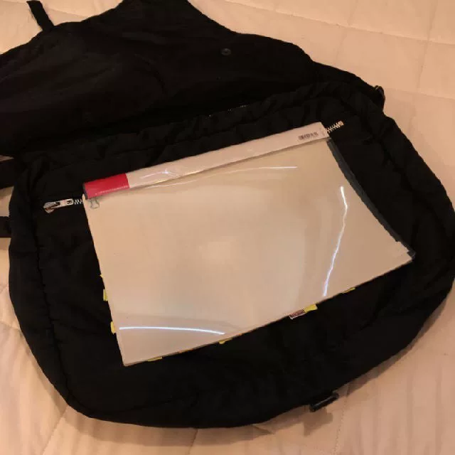 Porter Tanker Black Helmet Crossbody Bag — back