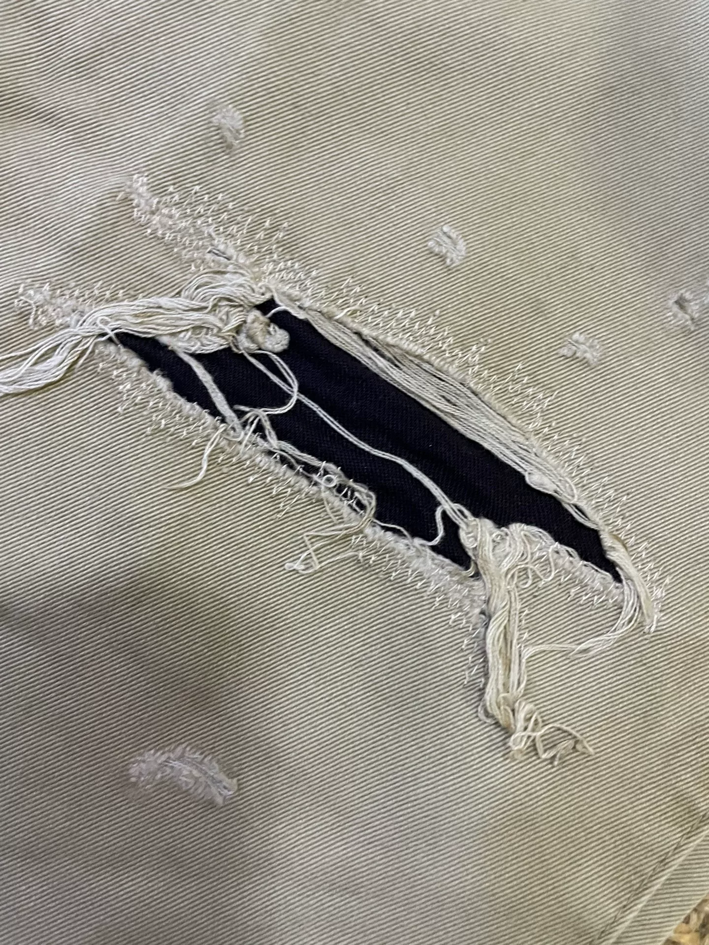 Vanquish Fragment Distressed Lightning Denim Pants — back