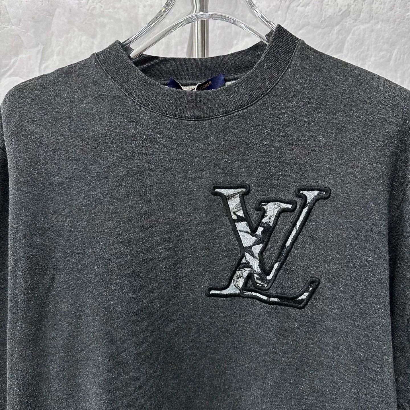 Louis Vuitton SS24 Logo Embroidered Zip Sweatshirt XL — front