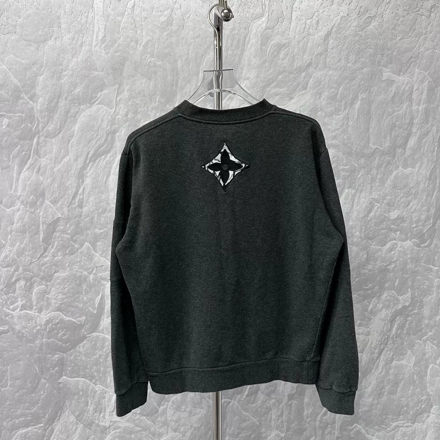 Louis Vuitton SS24 Logo Embroidered Zip Sweatshirt XL — back