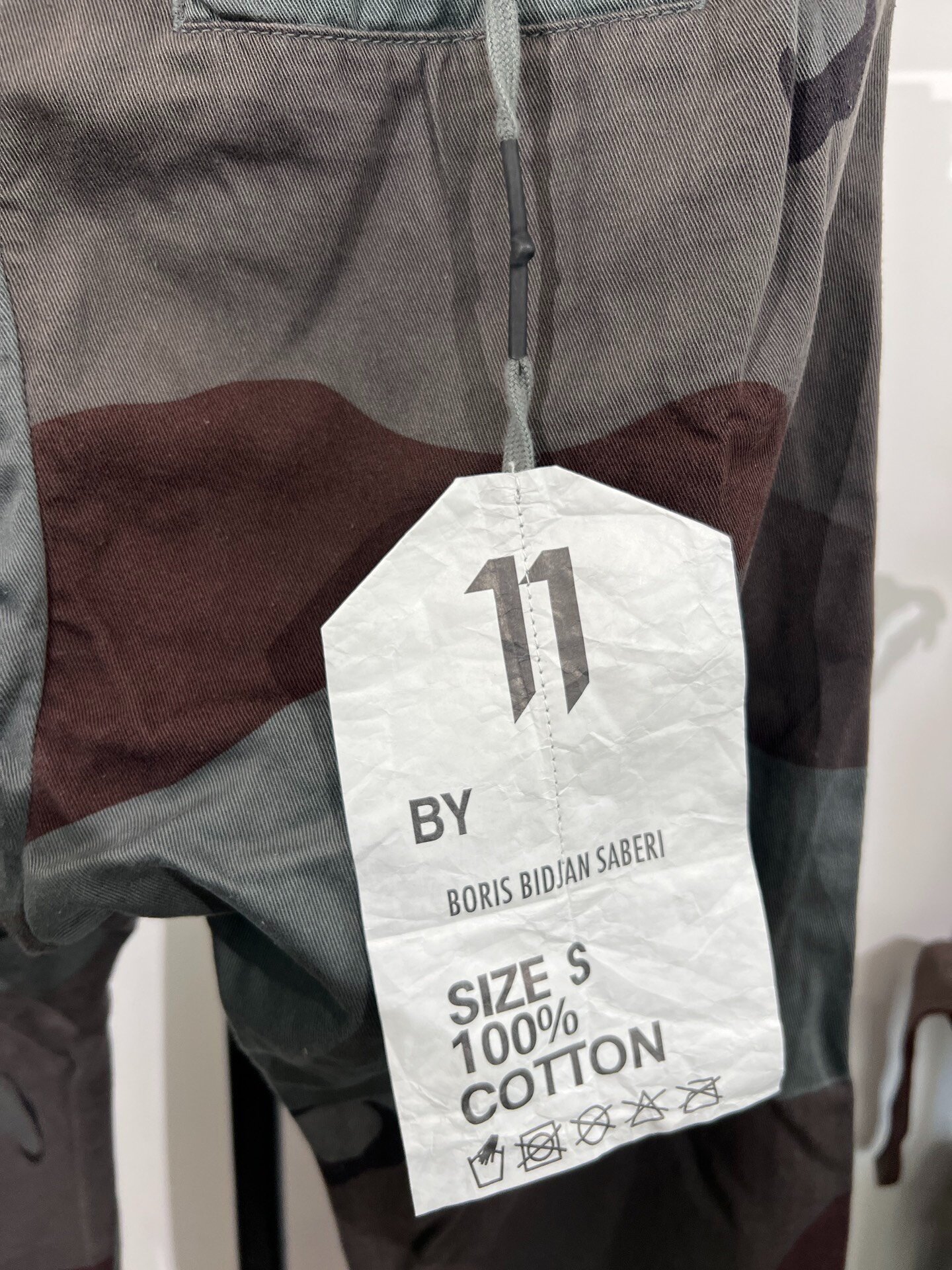 Boris Bidjan Saberi 11by bbs P2 Camo Pants — label