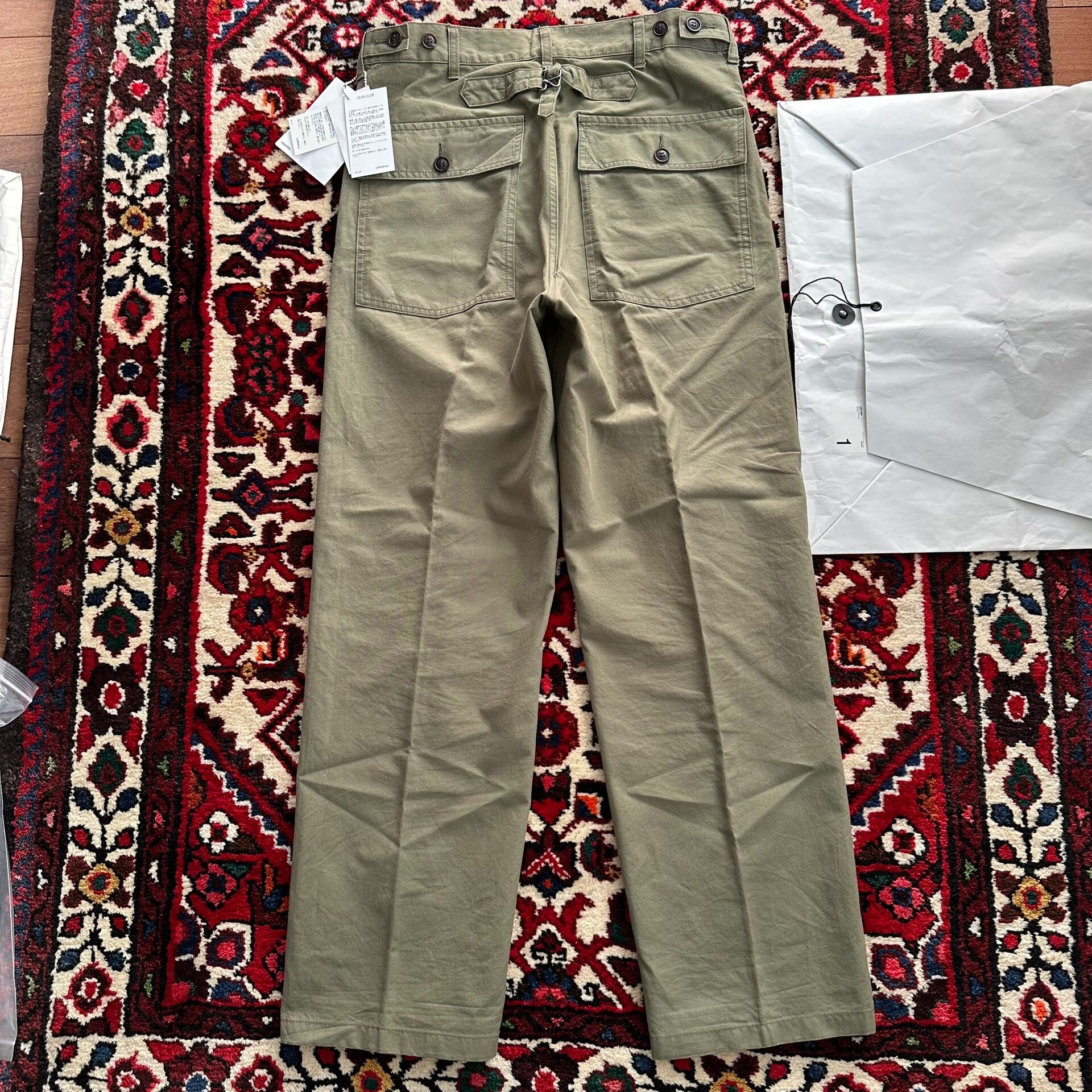 VISVIM 23AW ALDA Military Pants — detail