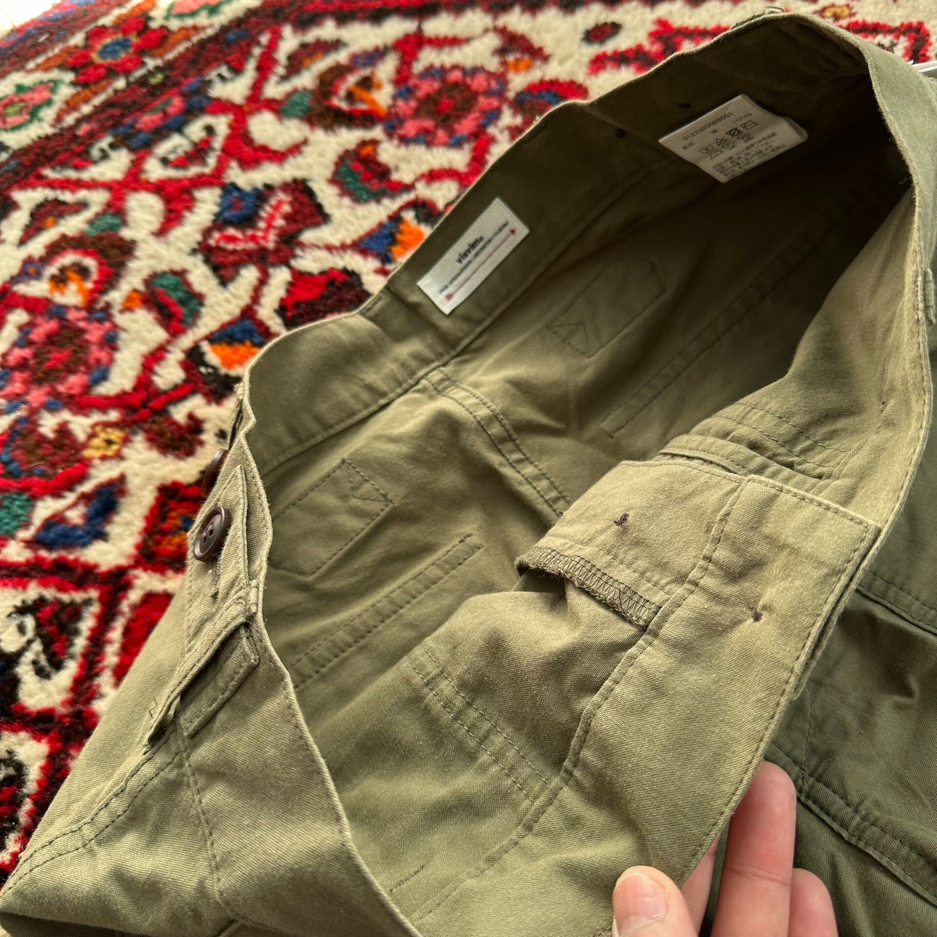 VISVIM 23AW ALDA Military Pants — label