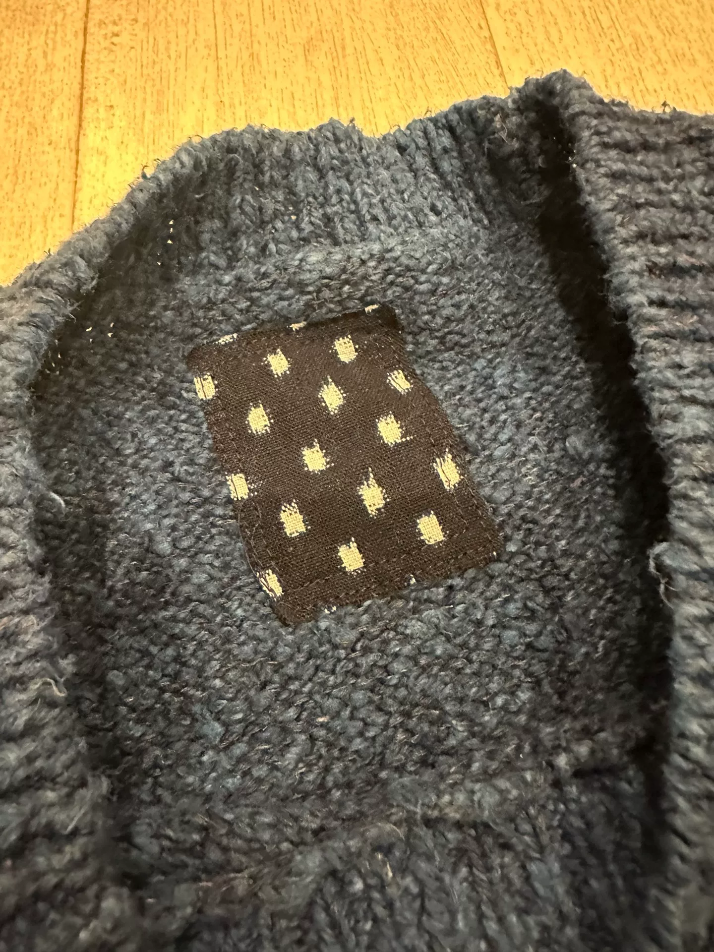 visvim 21aw ICT Amplus Crew L/S Knit Sweater — label