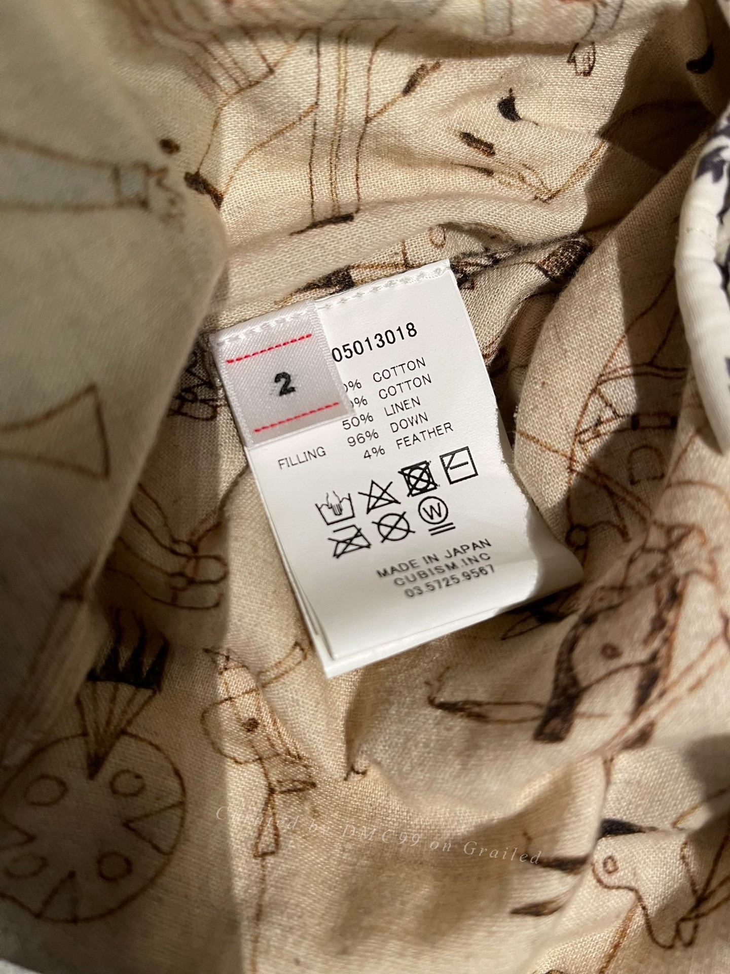visvim kerchief ict down jacket — back