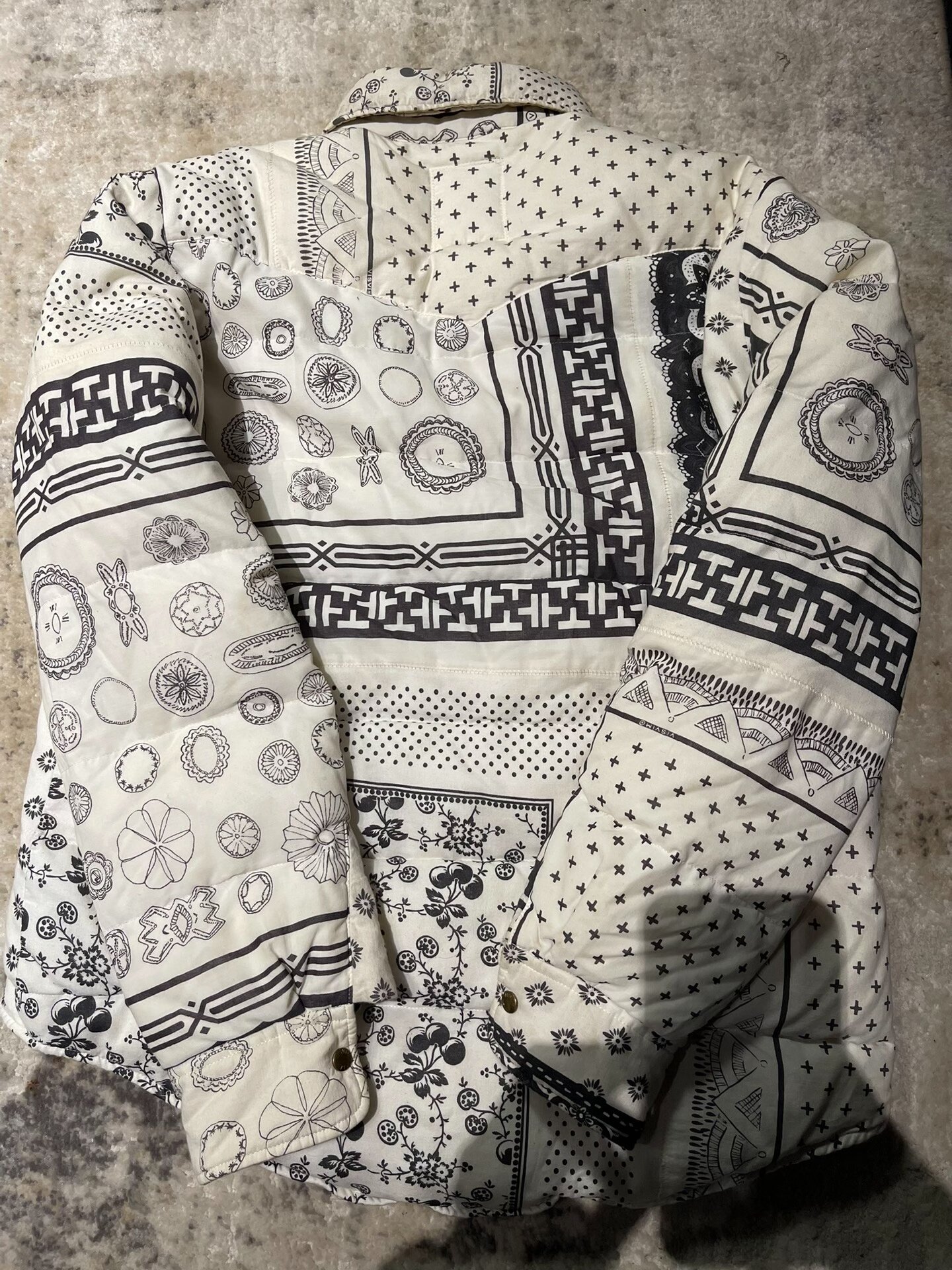 visvim kerchief ict down jacket — front