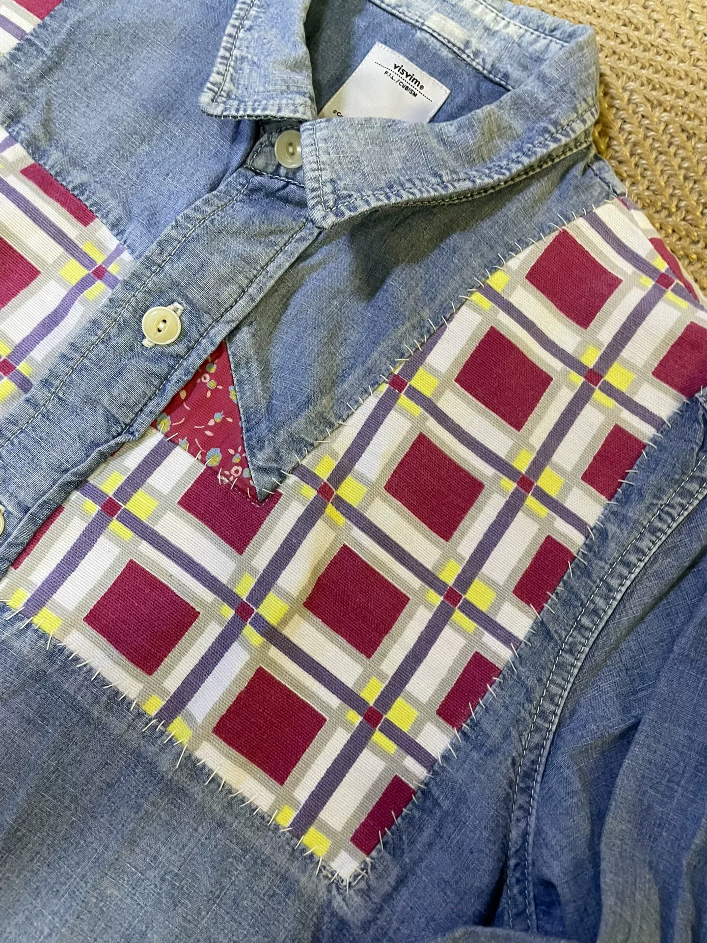 VISVIM GRANGER CHAMBRAY Long Sleeve Shirt — front