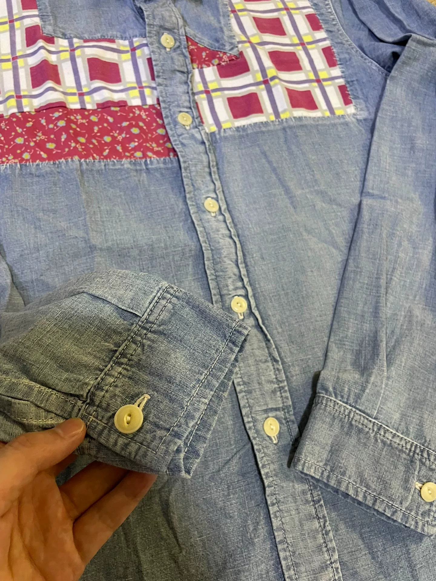VISVIM GRANGER CHAMBRAY Long Sleeve Shirt — back
