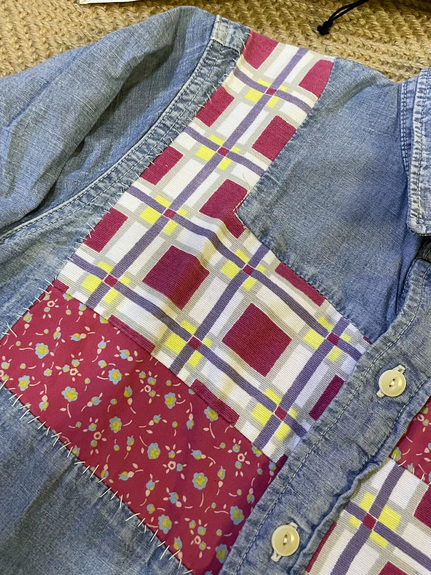 VISVIM GRANGER CHAMBRAY Long Sleeve Shirt — detail