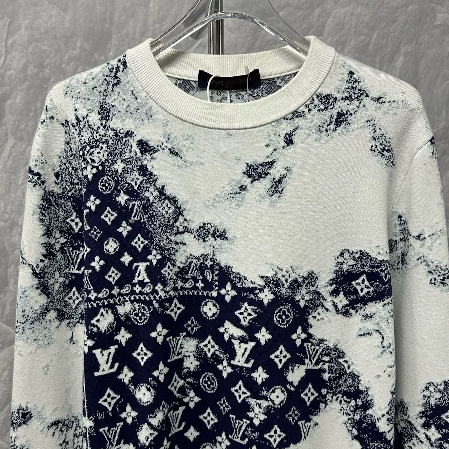 Louis Vuitton Bandana Print Knit Sweater — front