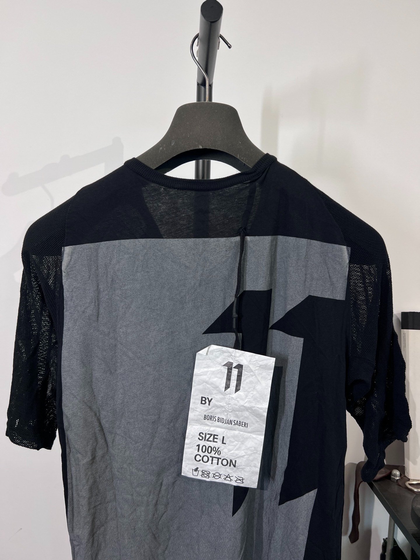 Boris Bidjan Saberi 11by bbs TS2F Mesh T-shirt — detail