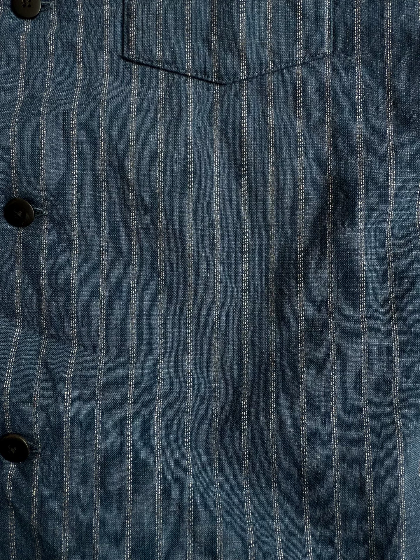 VISVIM 25AW WALLIS DOWN SHIRT STRIPES — label