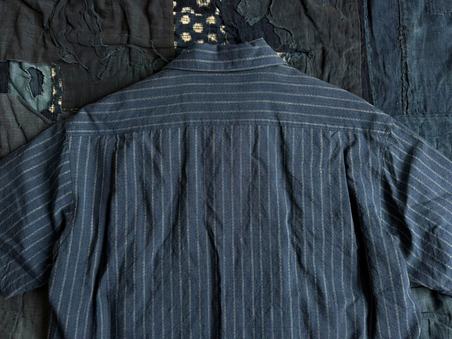 VISVIM 25AW WALLIS DOWN SHIRT STRIPES — back