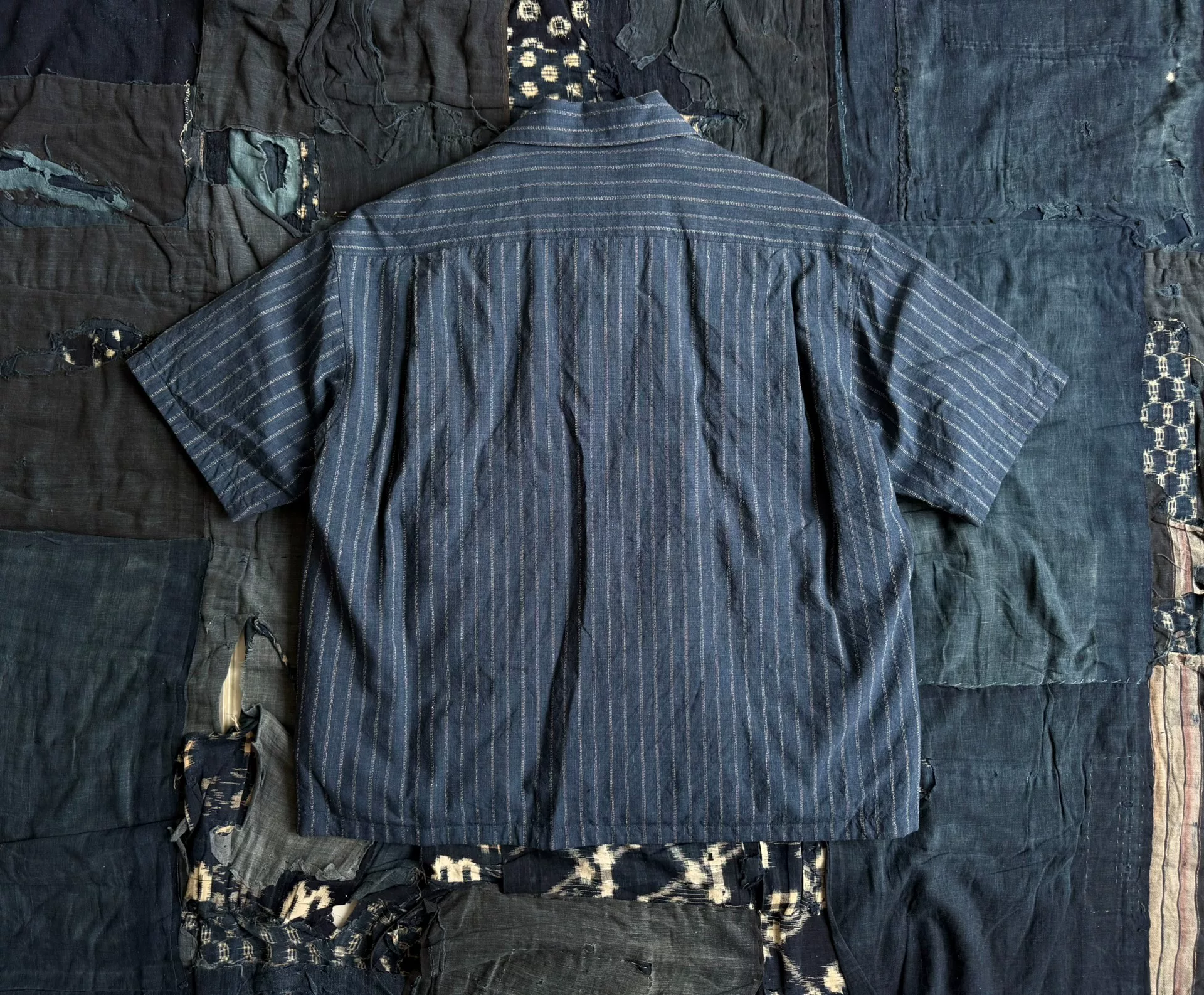 VISVIM 25AW WALLIS DOWN SHIRT STRIPES — front