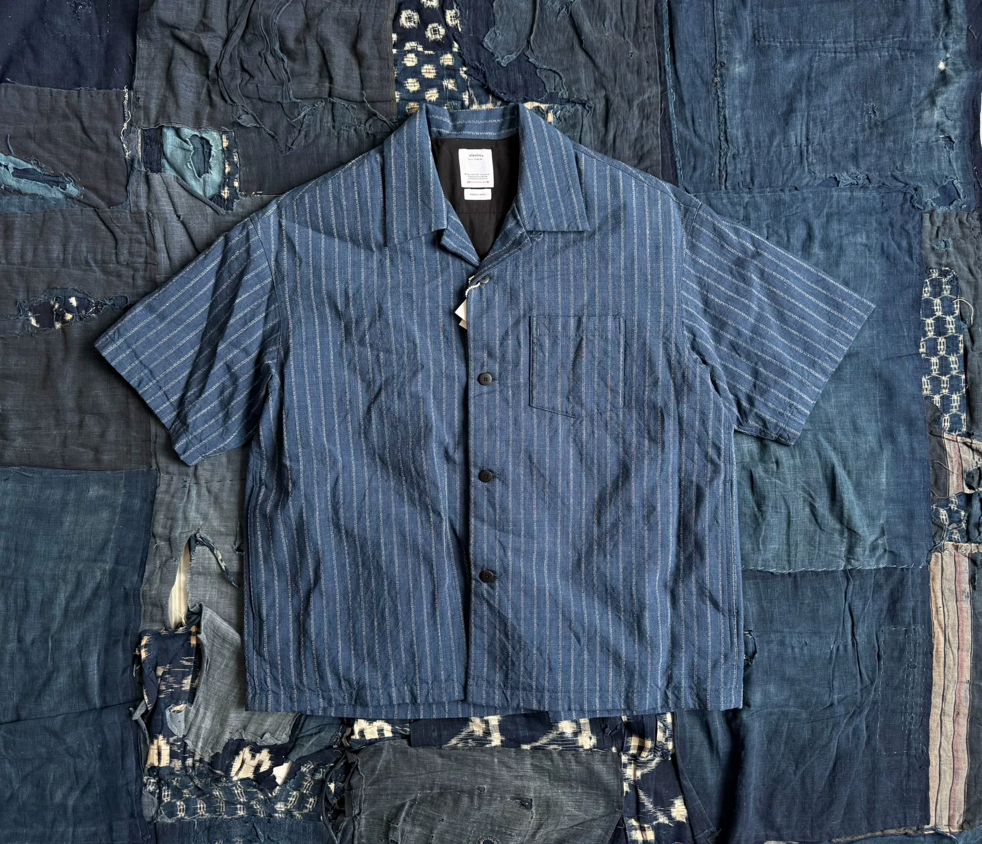 VISVIM 25AW WALLIS DOWN SHIRT STRIPES