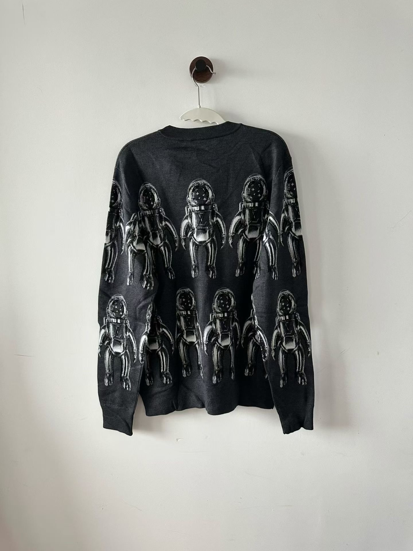 Louis Vuitton Astronaut Print Knit Sweater — front