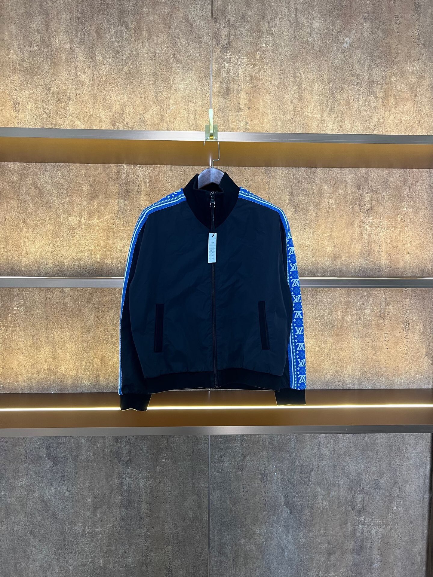 Louis Vuitton Blue Fair Isle Zipper Jacket