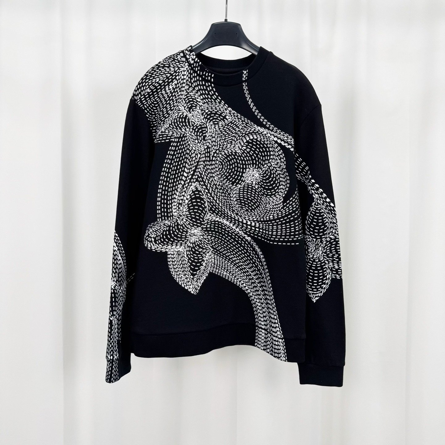 Louis Vuitton Black Sketch Floral Sweatshirt