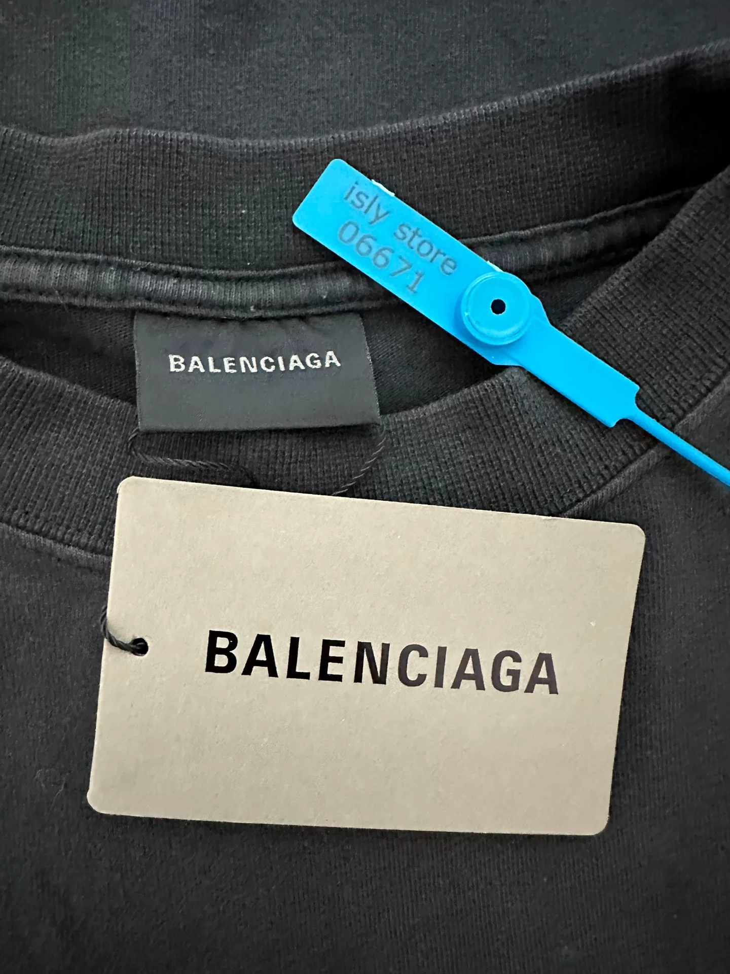 Balenciaga SS24 New Year Letter Print T-Shirt — label