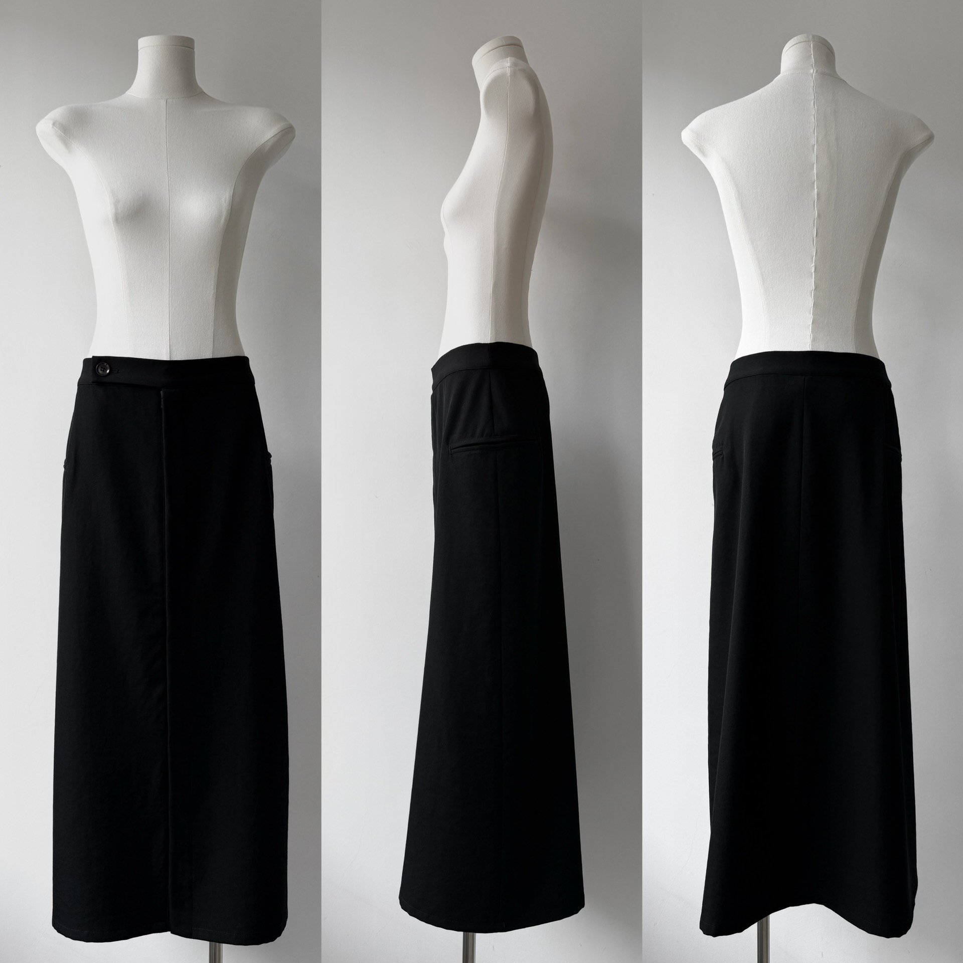 Yohji Yamamoto Noir 13SS Zip Long Skirt — label